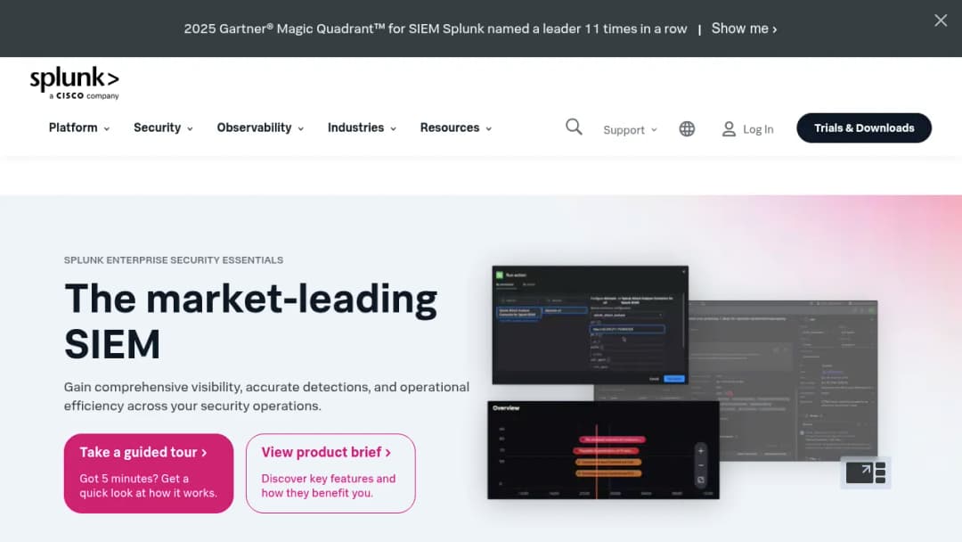 Splunk Enterprise Security Essentials screenshot