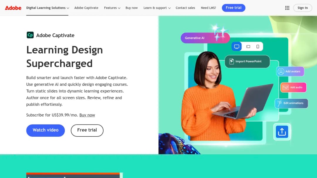 Adobe Presenter Video Express screenshot