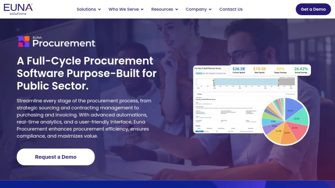 EUNA Procurement screenshot