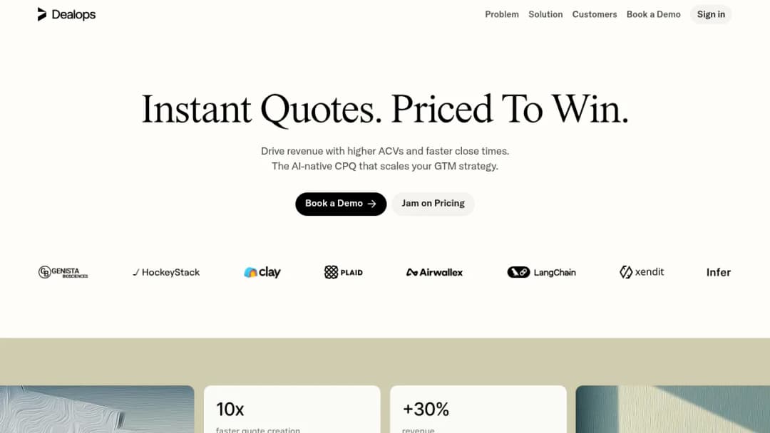 Dealops screenshot