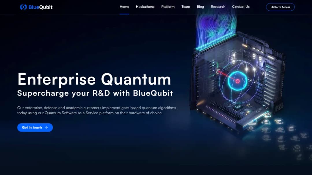 BlueQubit screenshot
