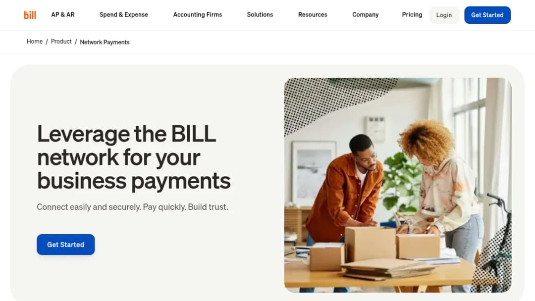 Bill.com Network Payments screenshot