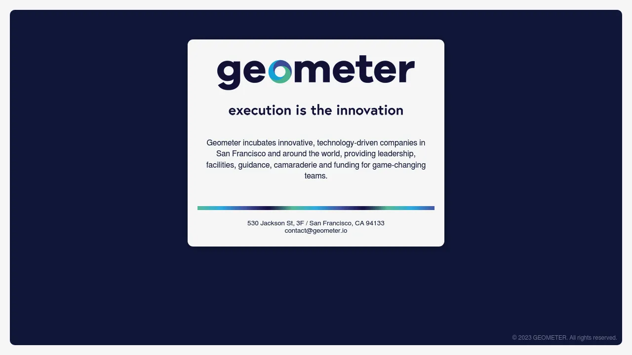Geometer screenshot