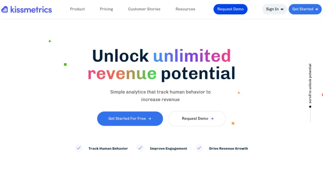 Kissmetrics screenshot