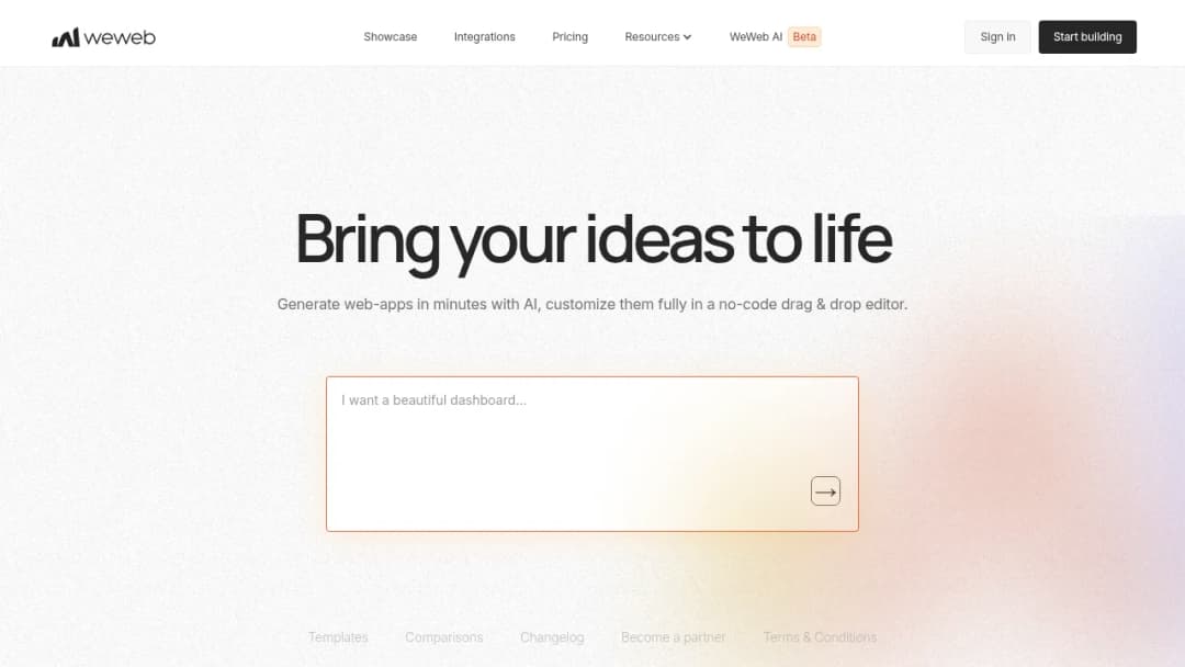 WeWeb screenshot