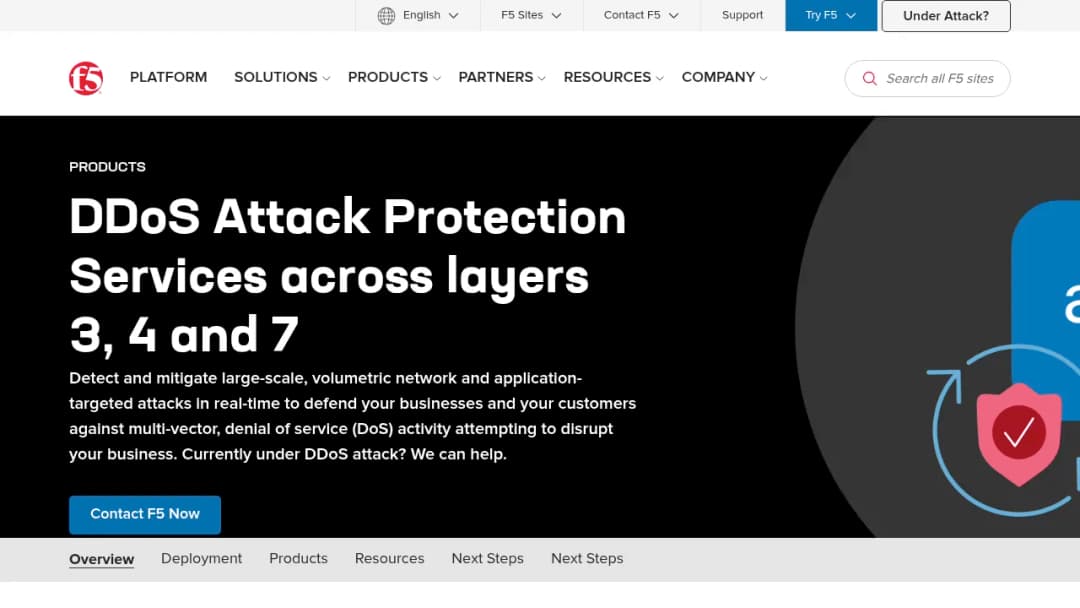 F5 DDoS screenshot