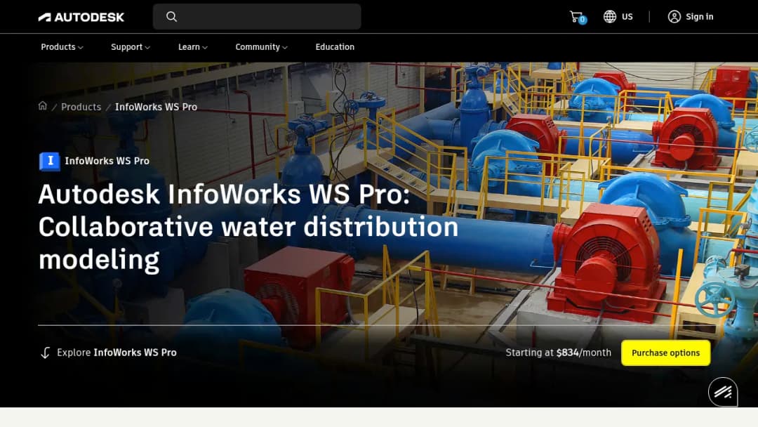 Autodesk InfoWorks WS Pro screenshot