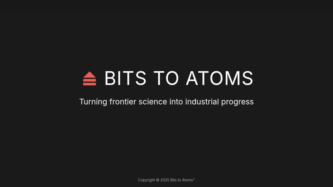 Bits to Atoms screenshot