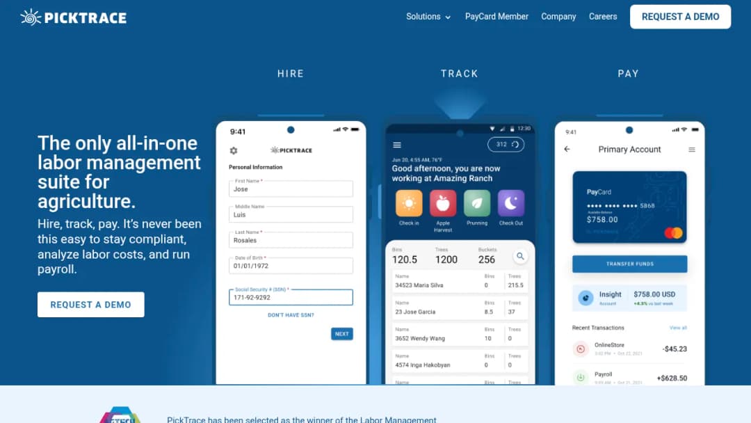 PickTrace screenshot