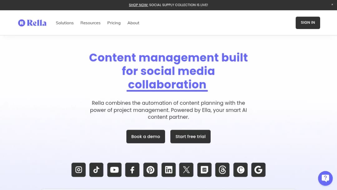 Rella screenshot