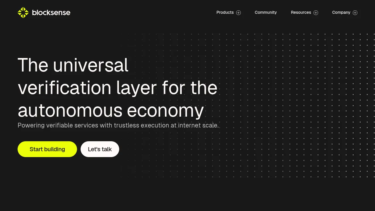 Blocksense Network screenshot