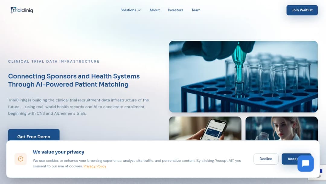 TrialClinIQ screenshot