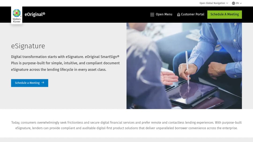 Wolters Kluwer eOriginal SmartSign® Plus screenshot