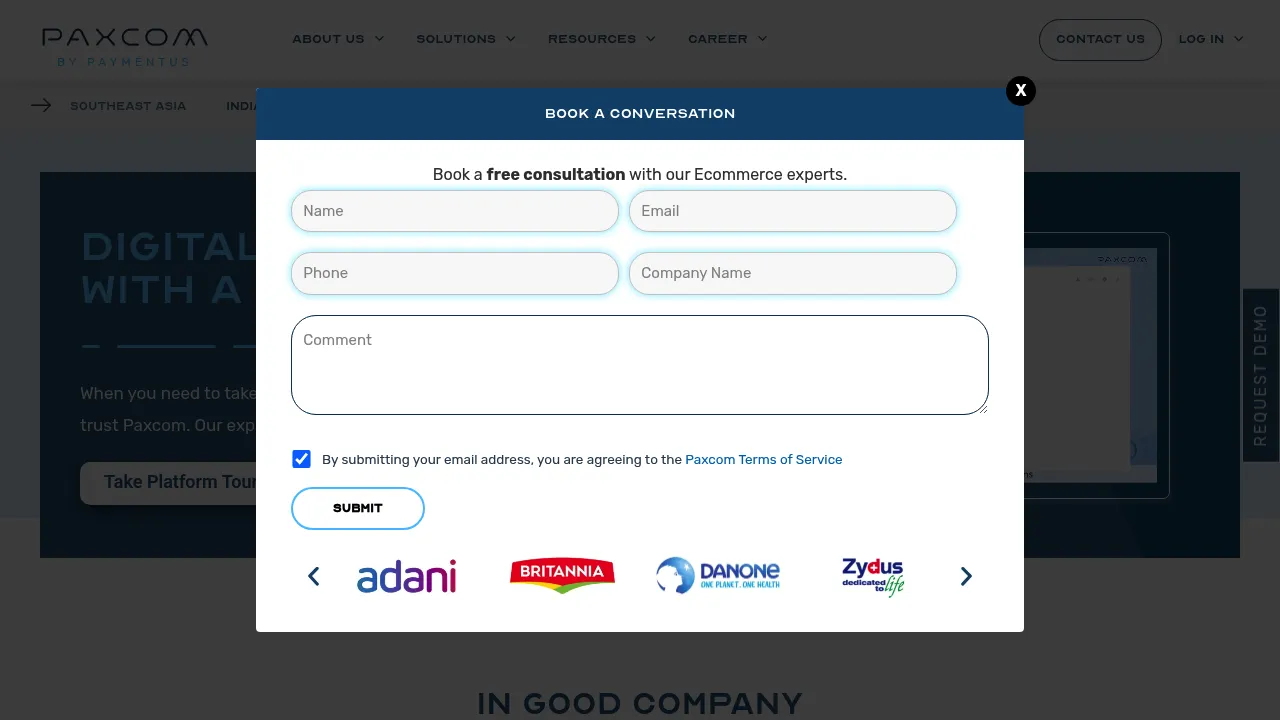 Paxcom screenshot