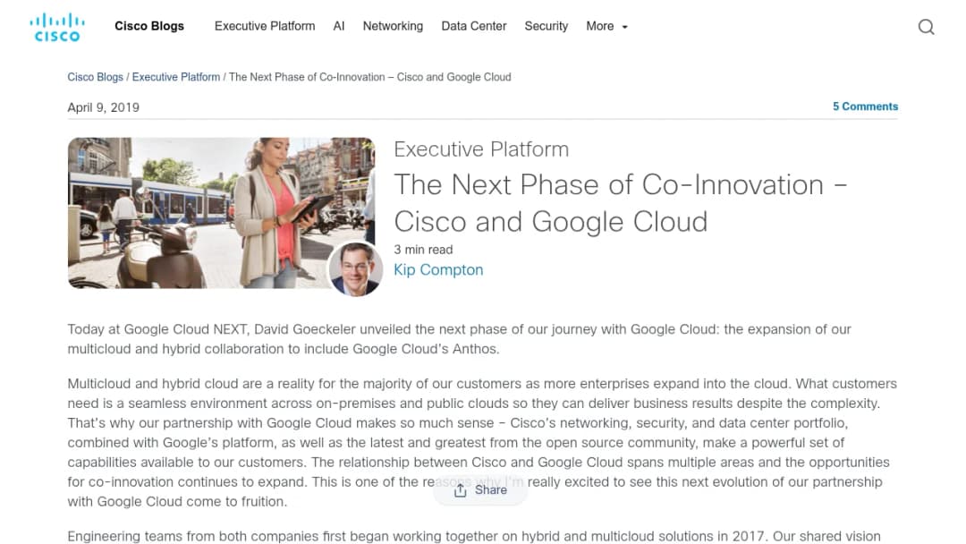 Cisco Hybrid Cloud Platform for Google Cloud screenshot
