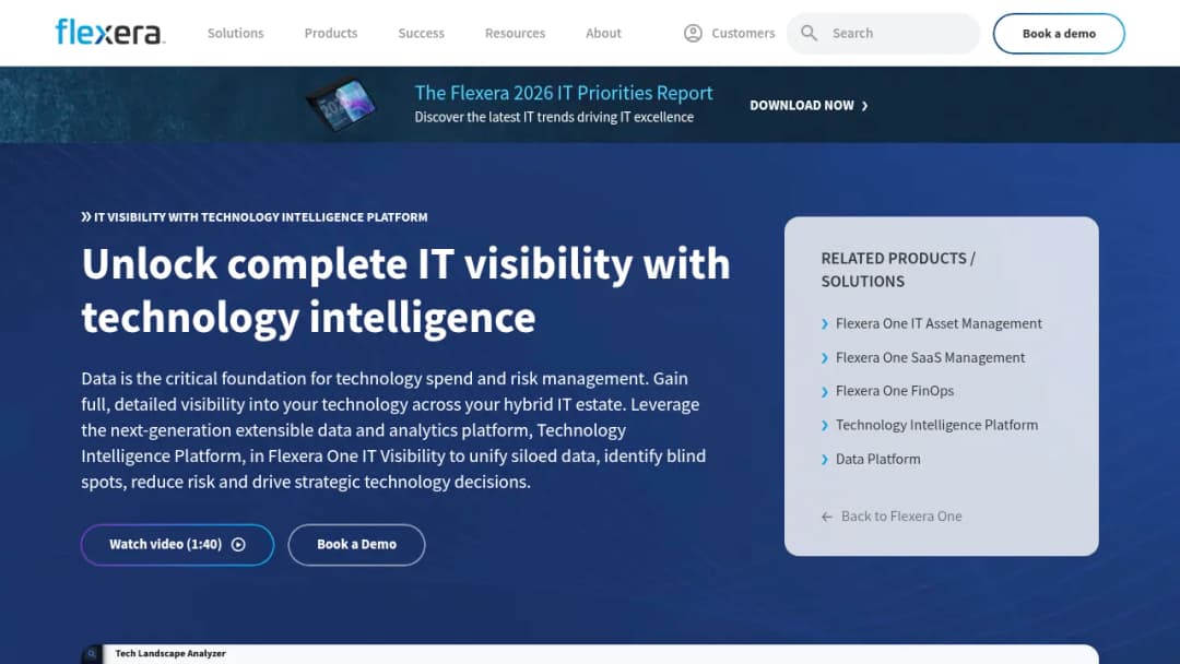 Flexera IT Visibility screenshot