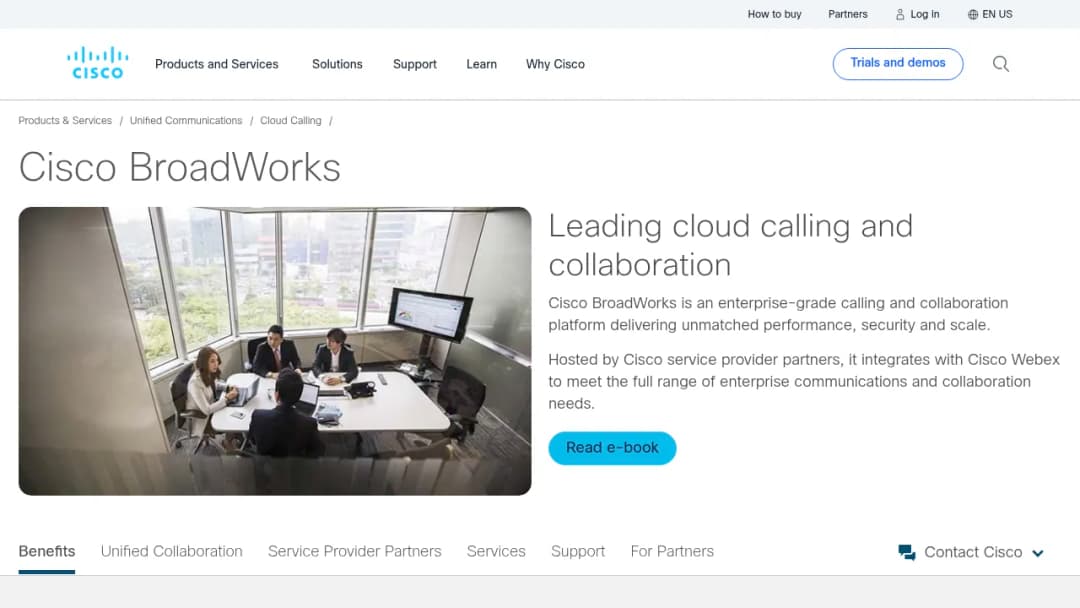 Cisco BroadWorks screenshot