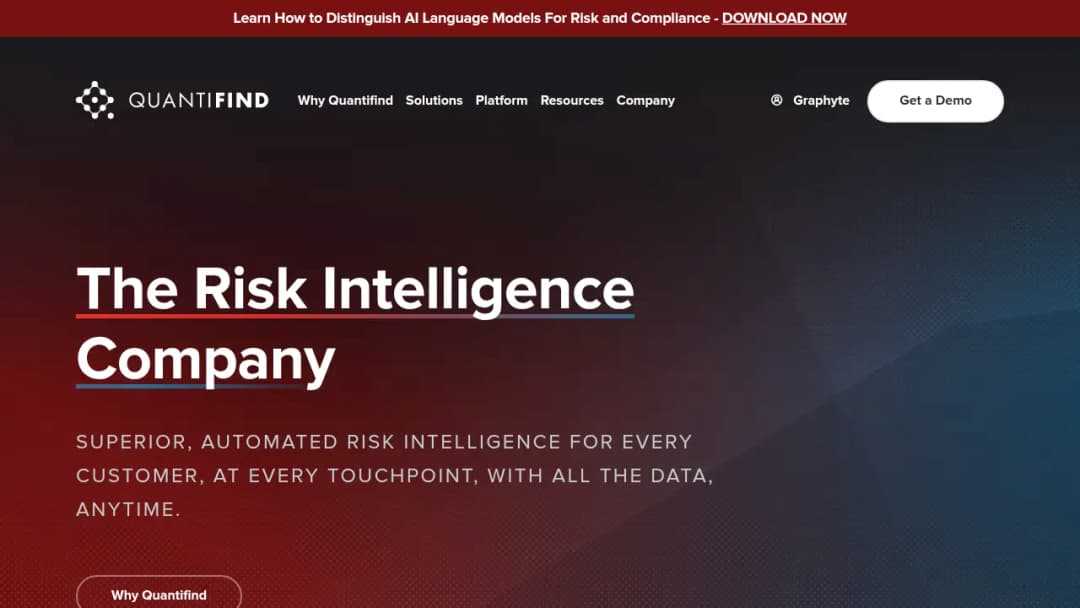 Quantifind screenshot