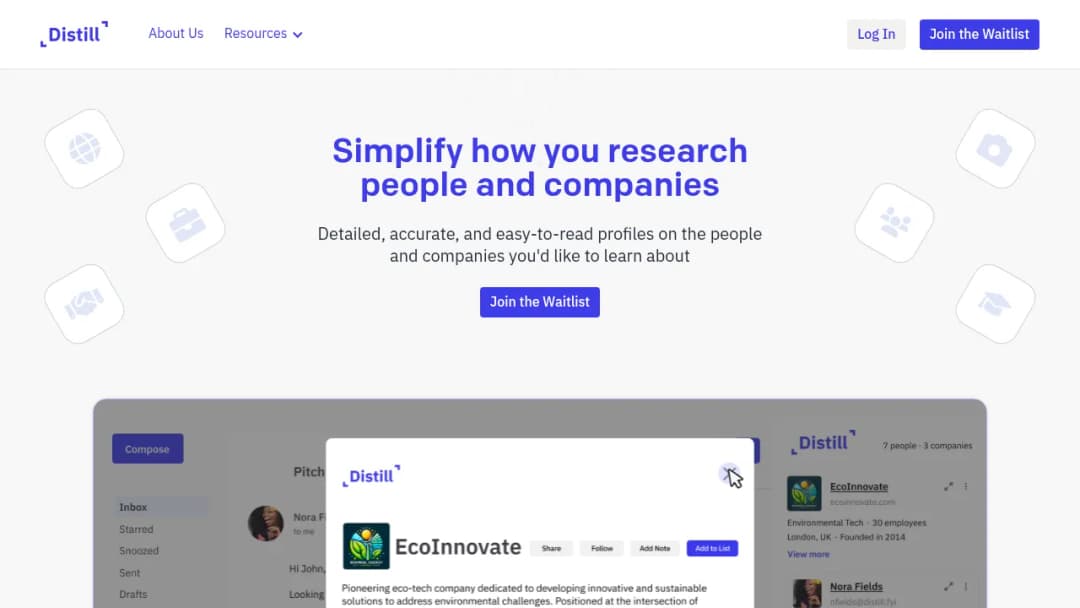 Distill screenshot