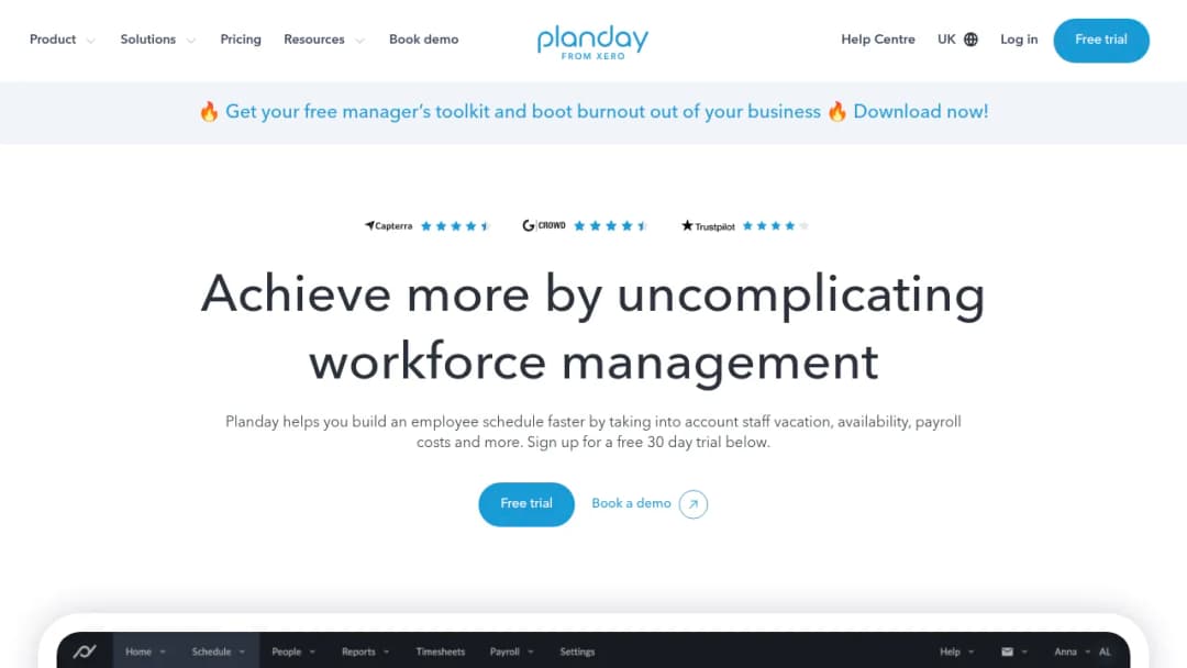 Planday screenshot