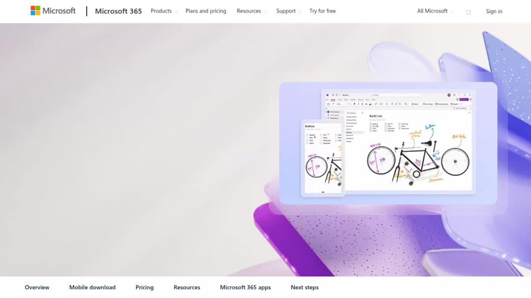 Microsoft OneNote screenshot