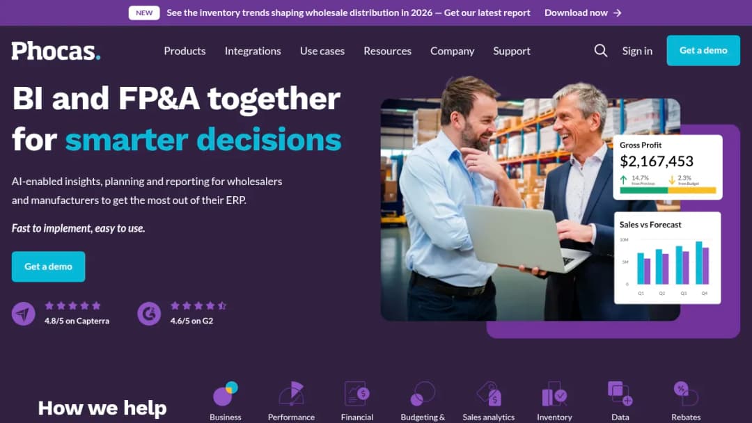 Phocas screenshot