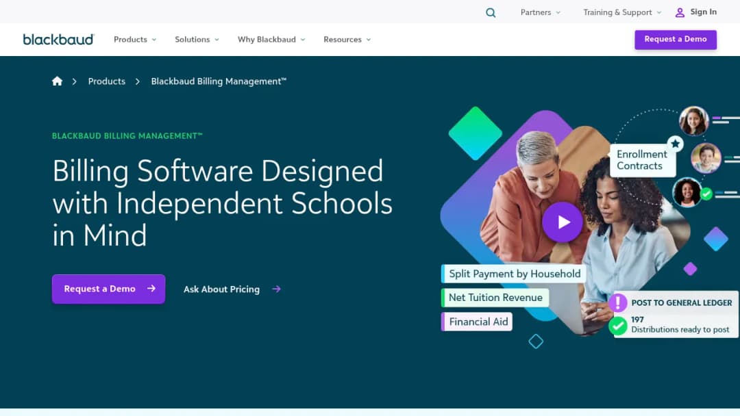 Blackbaud Billing Management screenshot