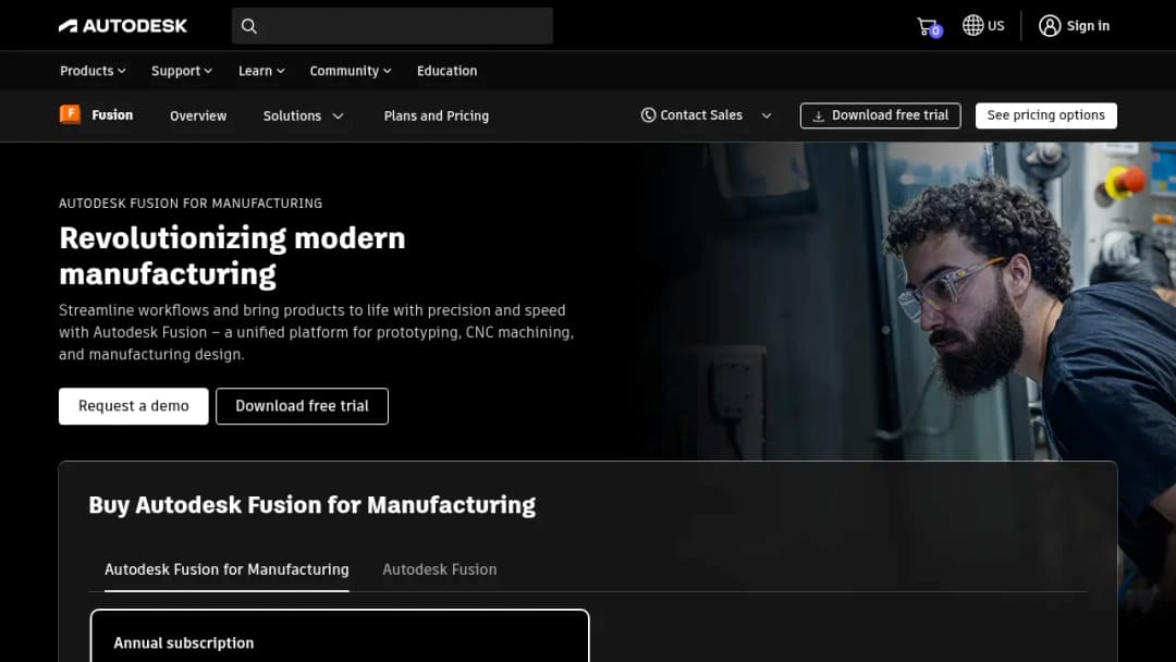Autodesk Fusion for Manufacturing screenshot