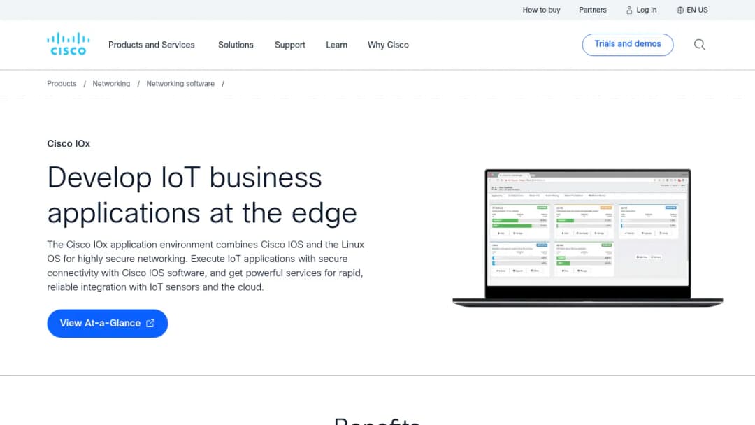 Cisco IOx screenshot