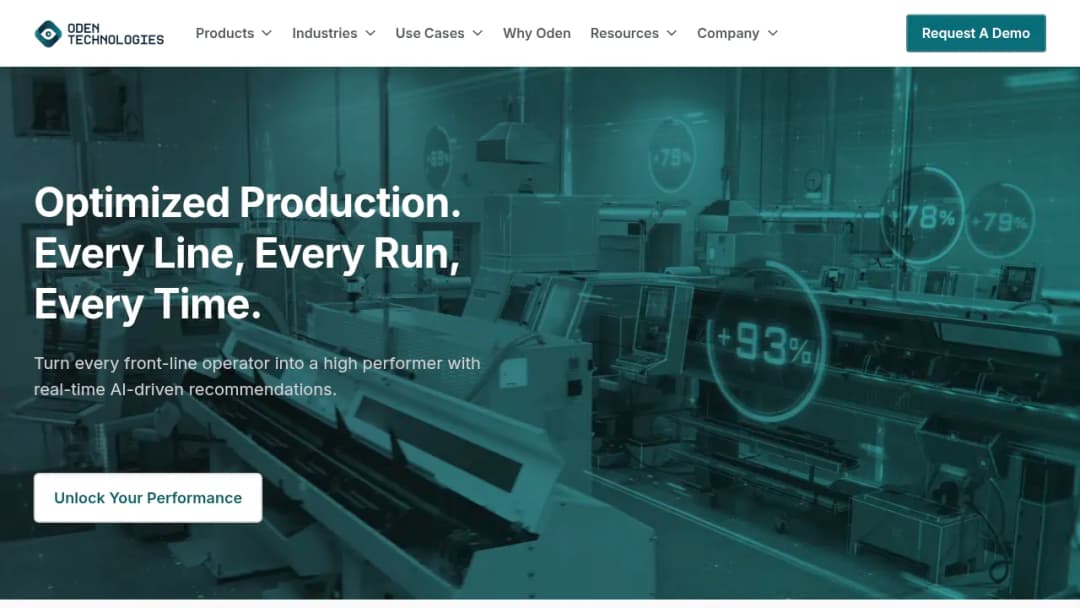 Oden Technologies screenshot