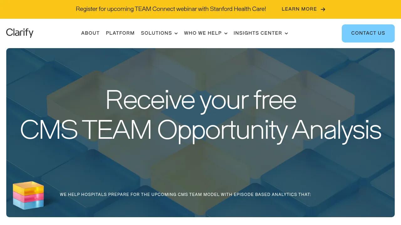 Clarify Health Solutions screenshot