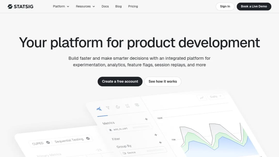 Statsig screenshot