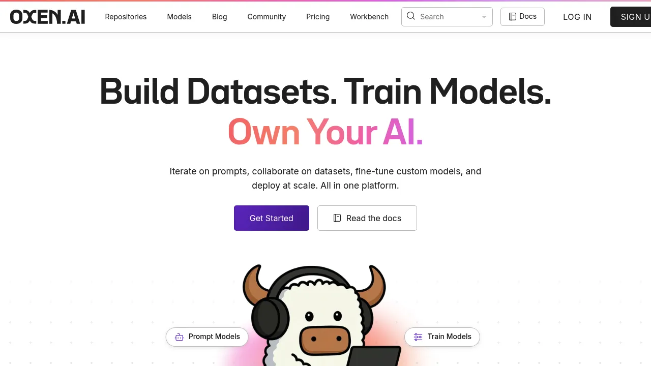 Oxen.ai screenshot