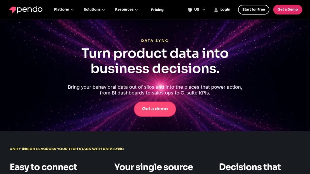 Pendo Data Sync screenshot