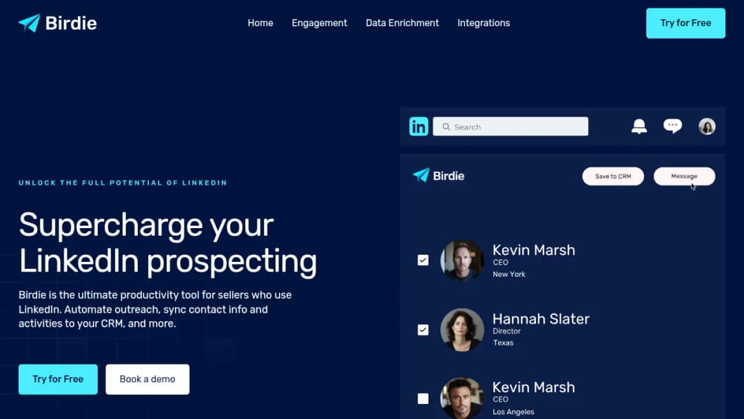 Birdie LinkedIn Copilot screenshot