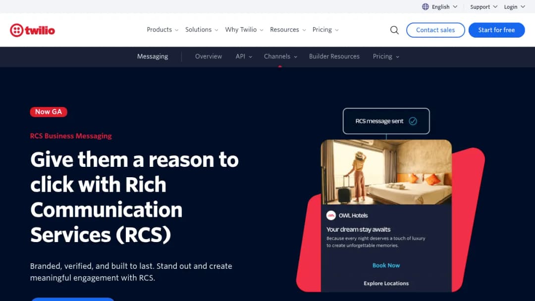 Twilio RCS screenshot