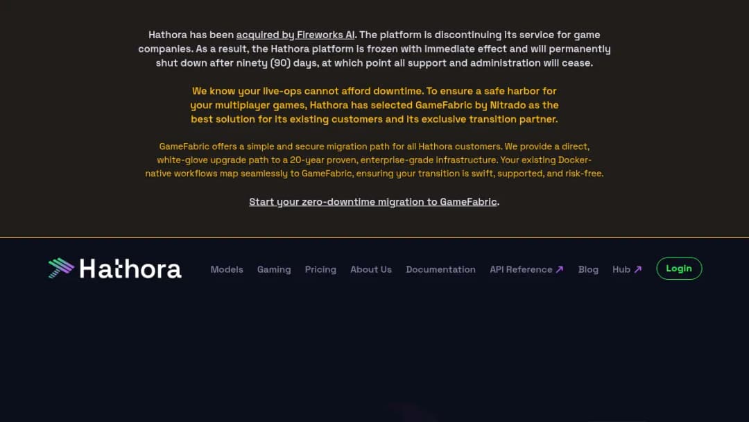 Hathora screenshot