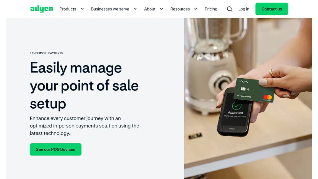 Adyen In-Store Payments screenshot