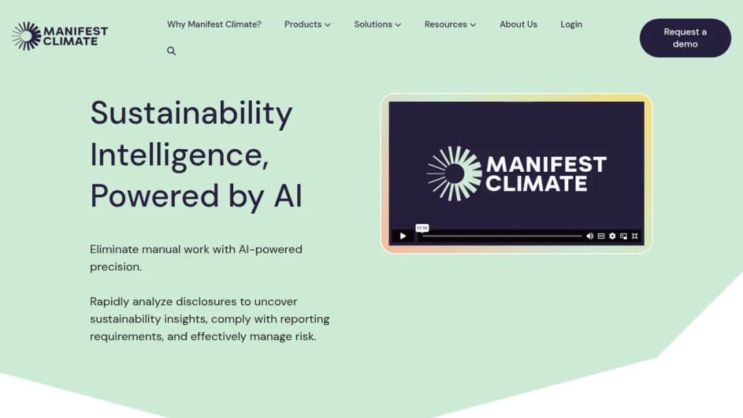 Manifest Climate screenshot