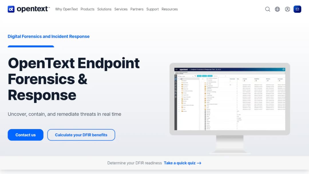 OpenText Endpoint Forensics & Response screenshot