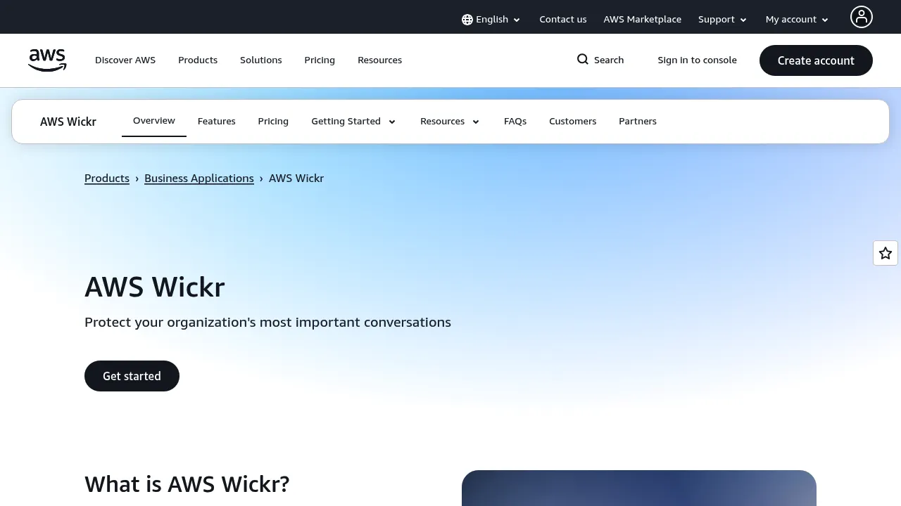 AWS Wickr screenshot