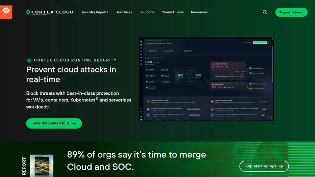 Palo Alto Networks Cloud Runtime Security screenshot