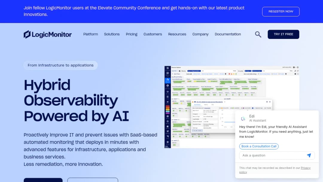 LogicMonitor screenshot
