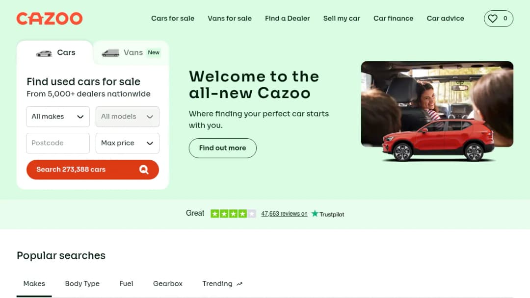 Cazoo screenshot