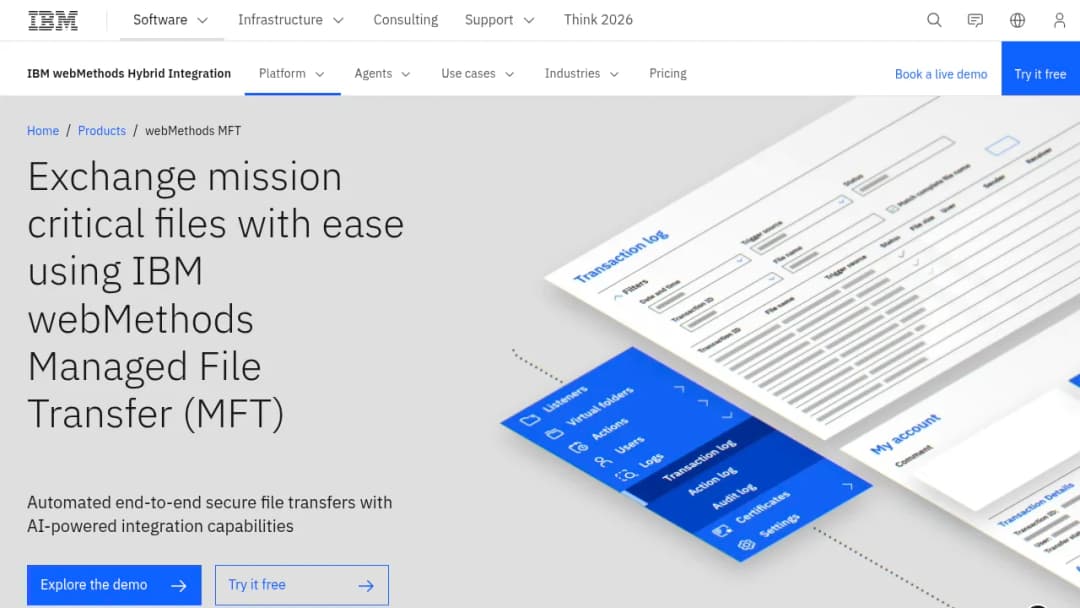 IBM Webmethods Mft screenshot