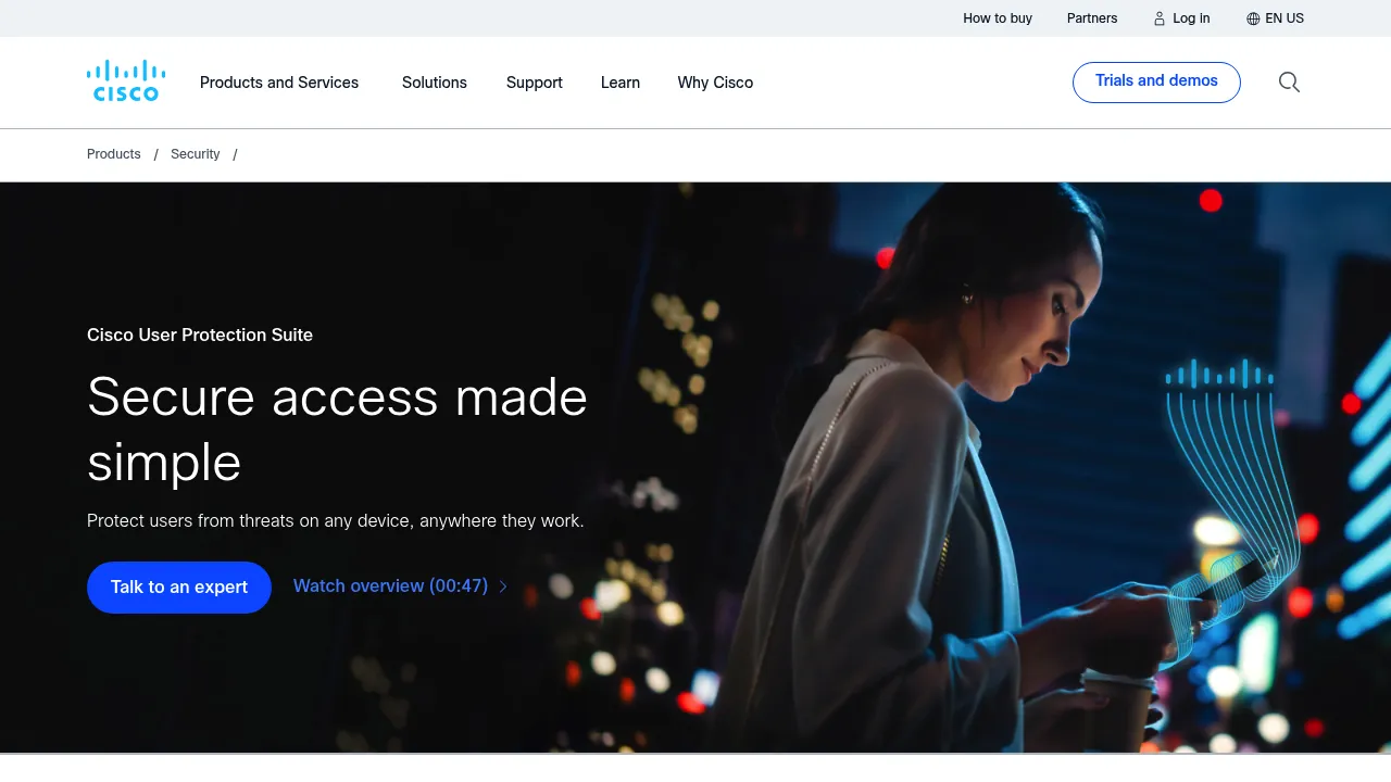 Cisco User Protection Suite screenshot