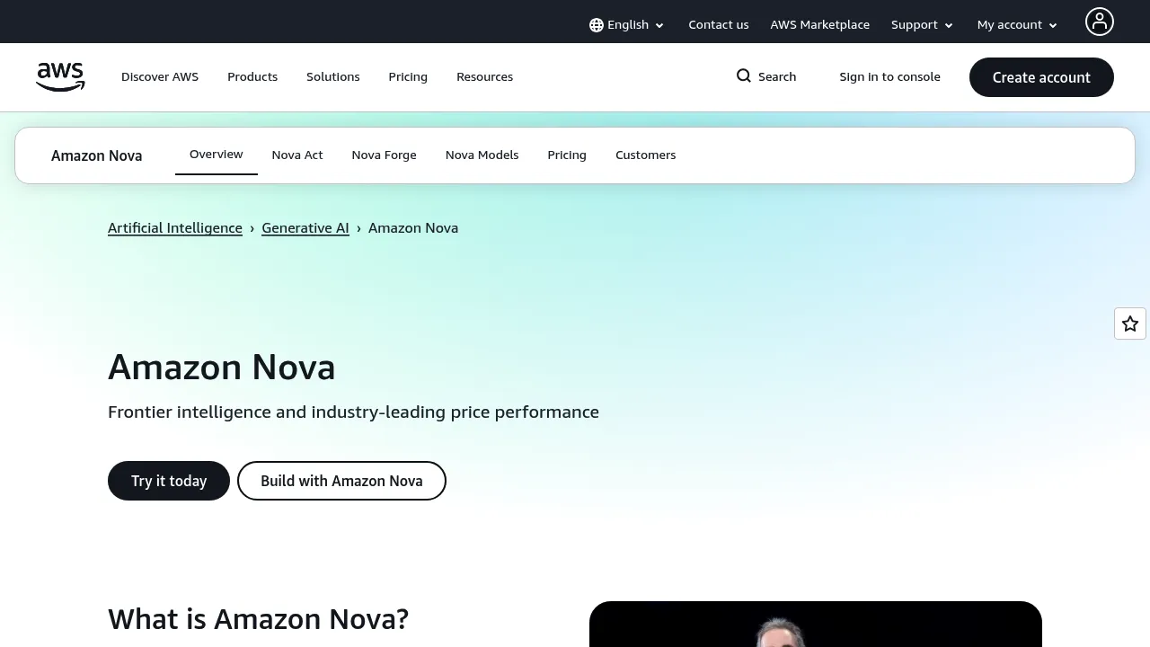 Amazon Nova screenshot