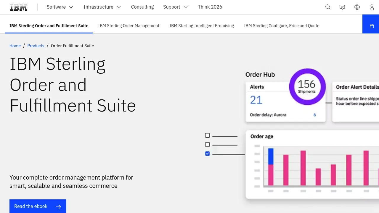 IBM Order Fulfillment Suite screenshot