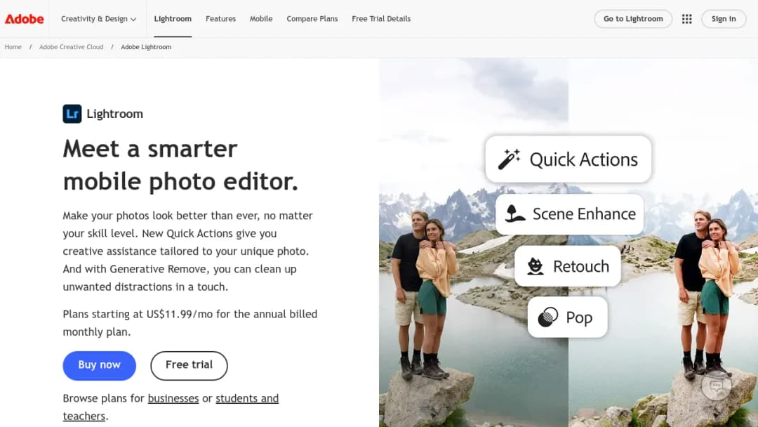 Adobe Lightroom screenshot