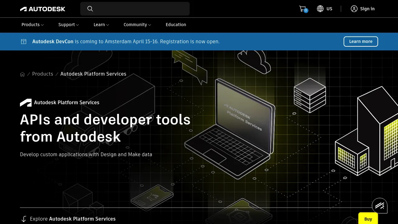 Autodesk Platform Services screenshot